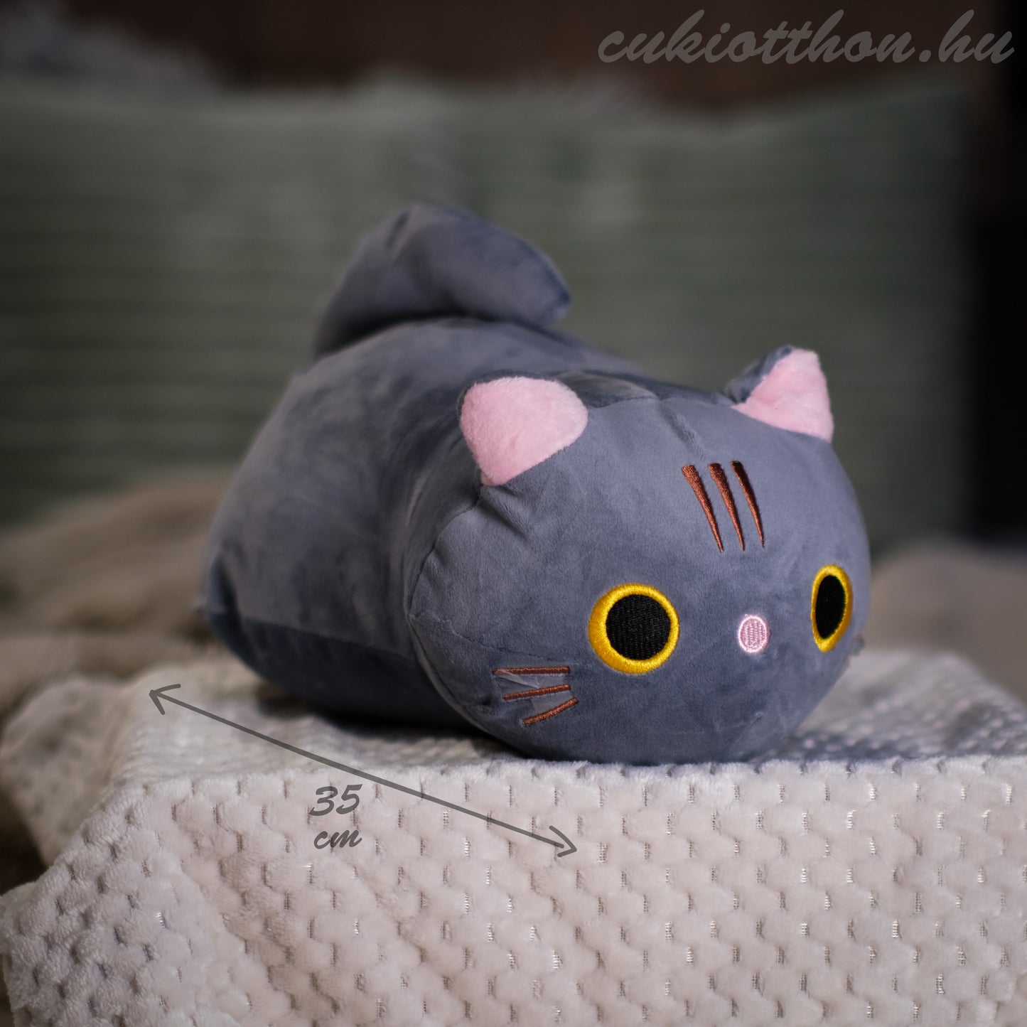 Pisică de pluș moale – 35 cm