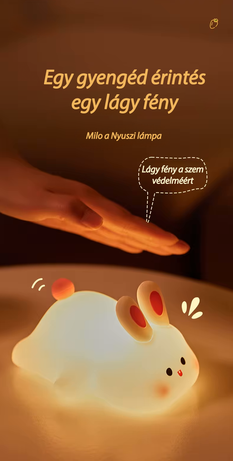 Iepurașul Milo - Lampă de noapte LED🐰