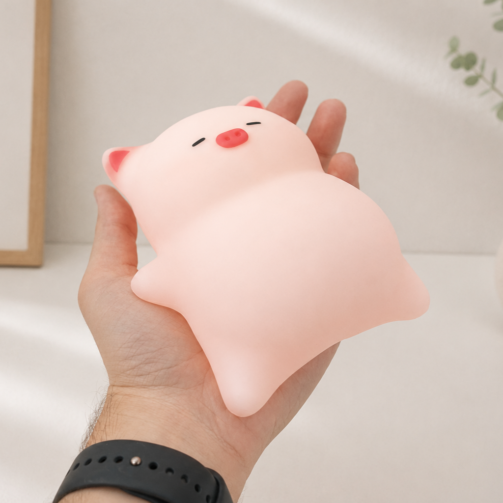 Pufi Porcul - Lampă LED de noapte🐷